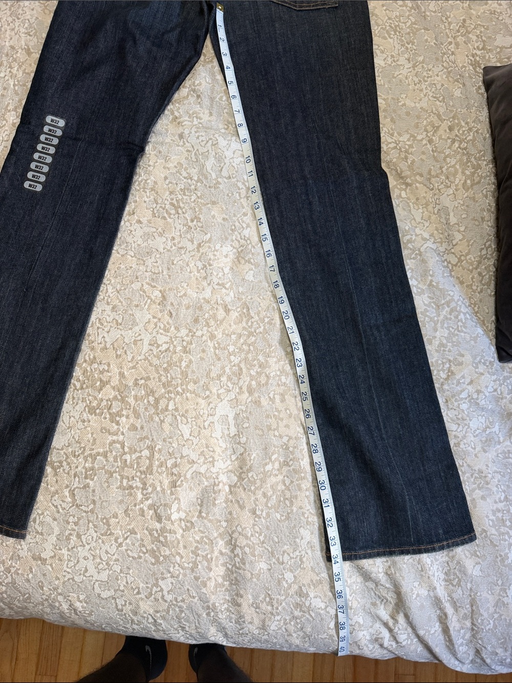 7 For All Mankind Dark Indigo Flare Jeans - Picture 7 of 8